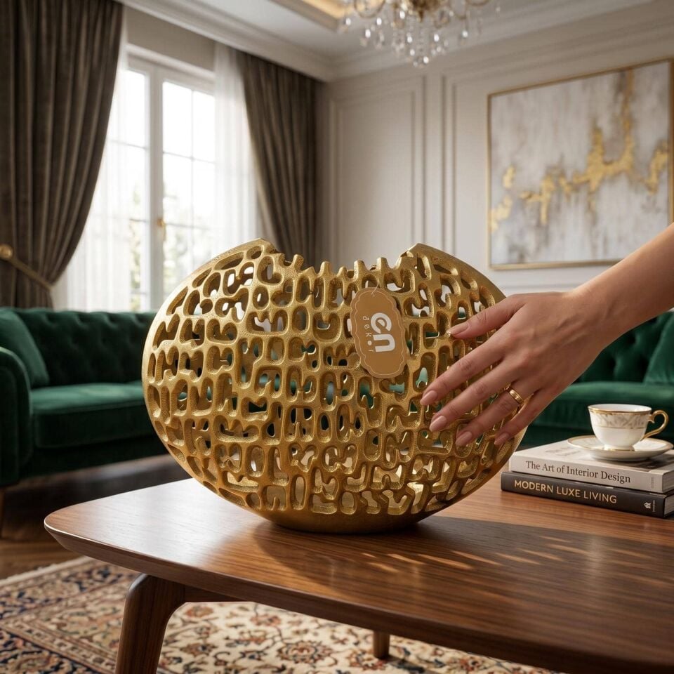 DÖKÜM GOLD VAZO BÜYÜK