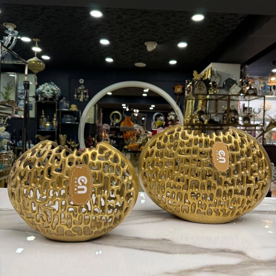 DÖKÜM GOLD VAZO BÜYÜK
