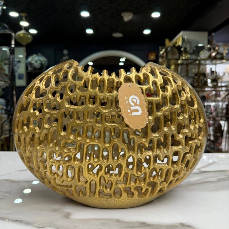 DÖKÜM GOLD VAZO BÜYÜK