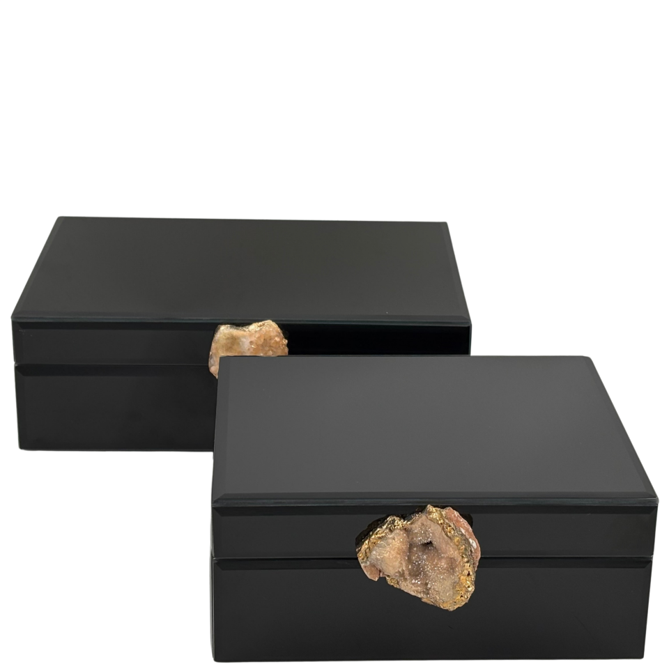 Siyah İkili Kutu Set