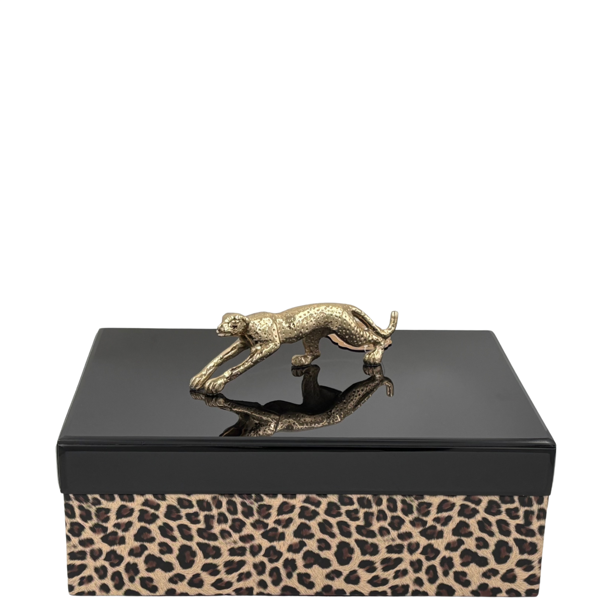 Leopar Kaplanlı Dekoratif Kutu