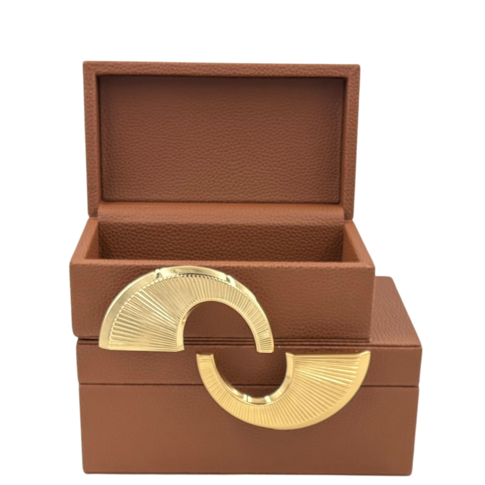 Gerçek Deri İkili Dekoratif Kutu