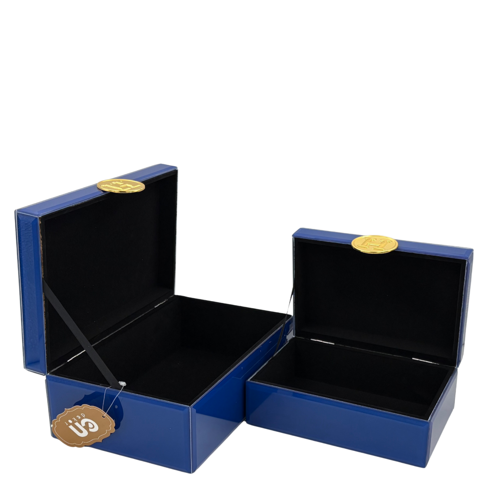 İkili Hermes Cam Dekoratif Kutu