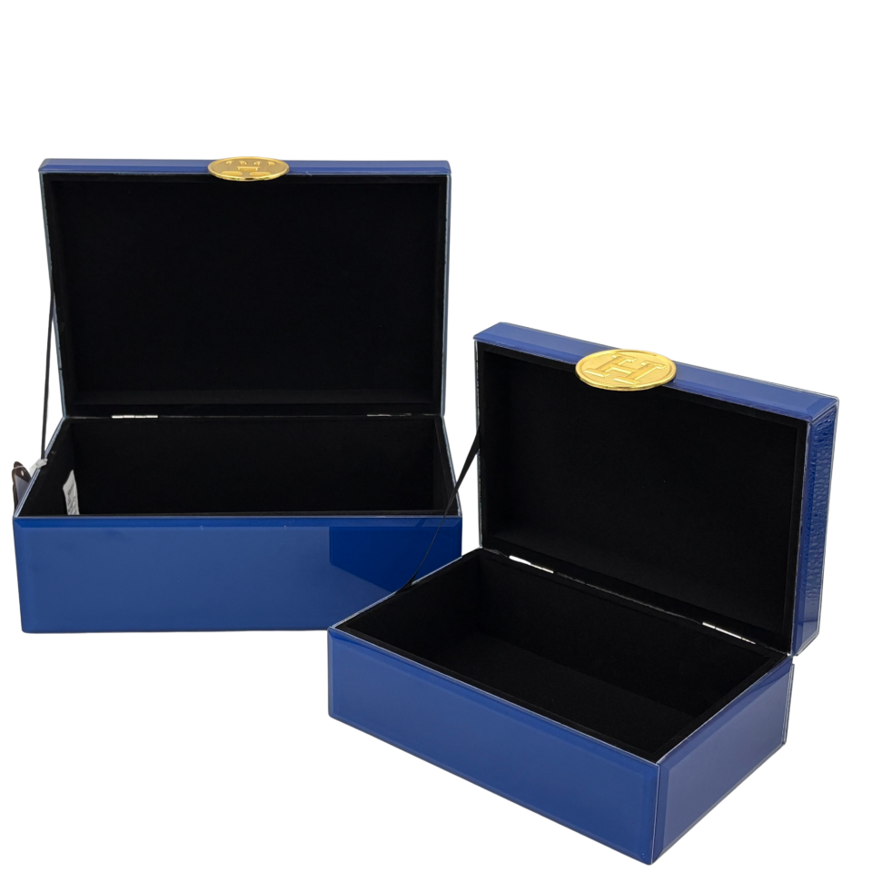 İkili Hermes Cam Dekoratif Kutu