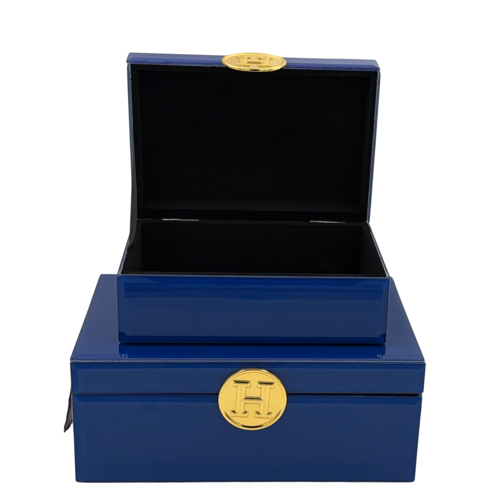 İkili Hermes Cam Dekoratif Kutu