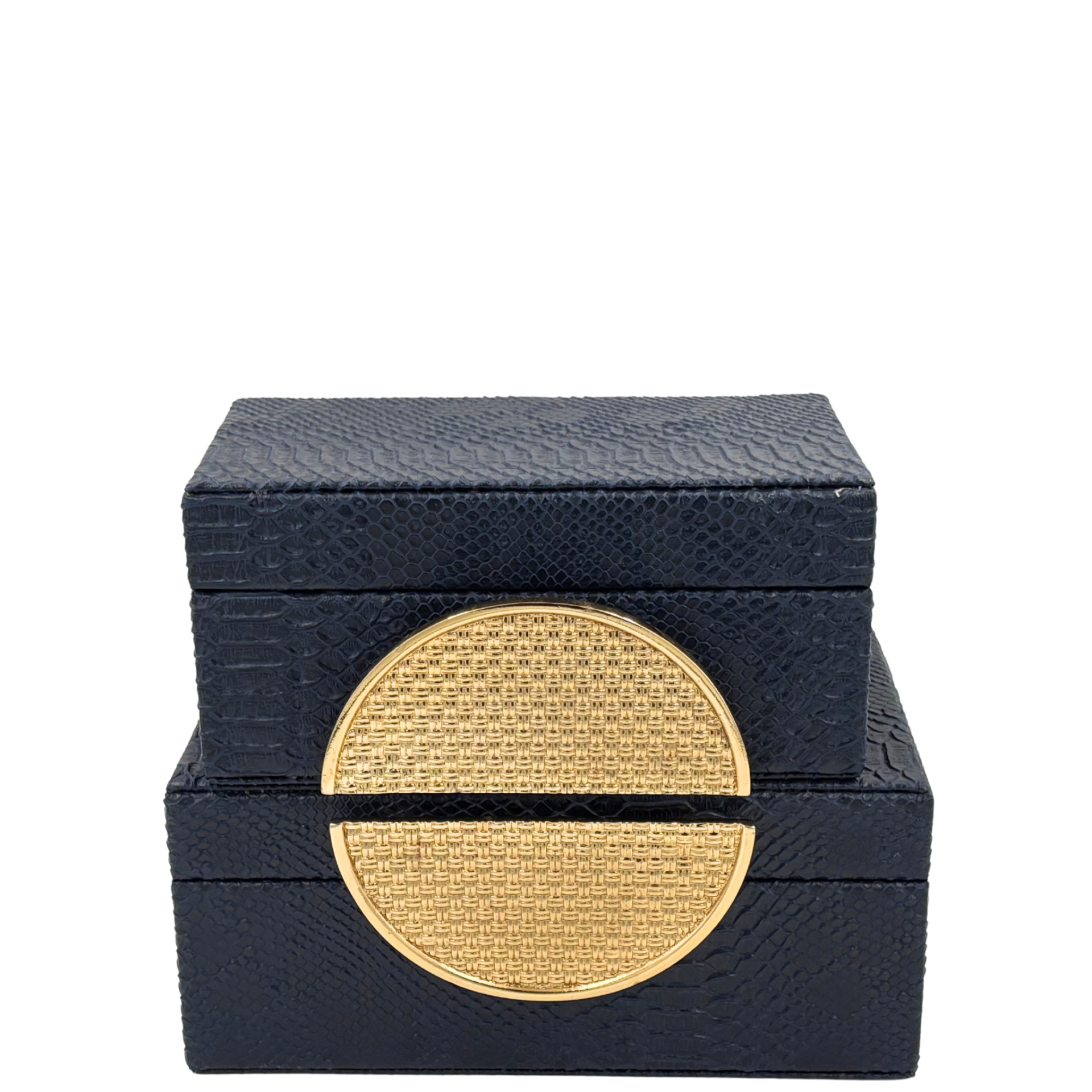 İkili Gold Lacivert Dekoratif Kutu