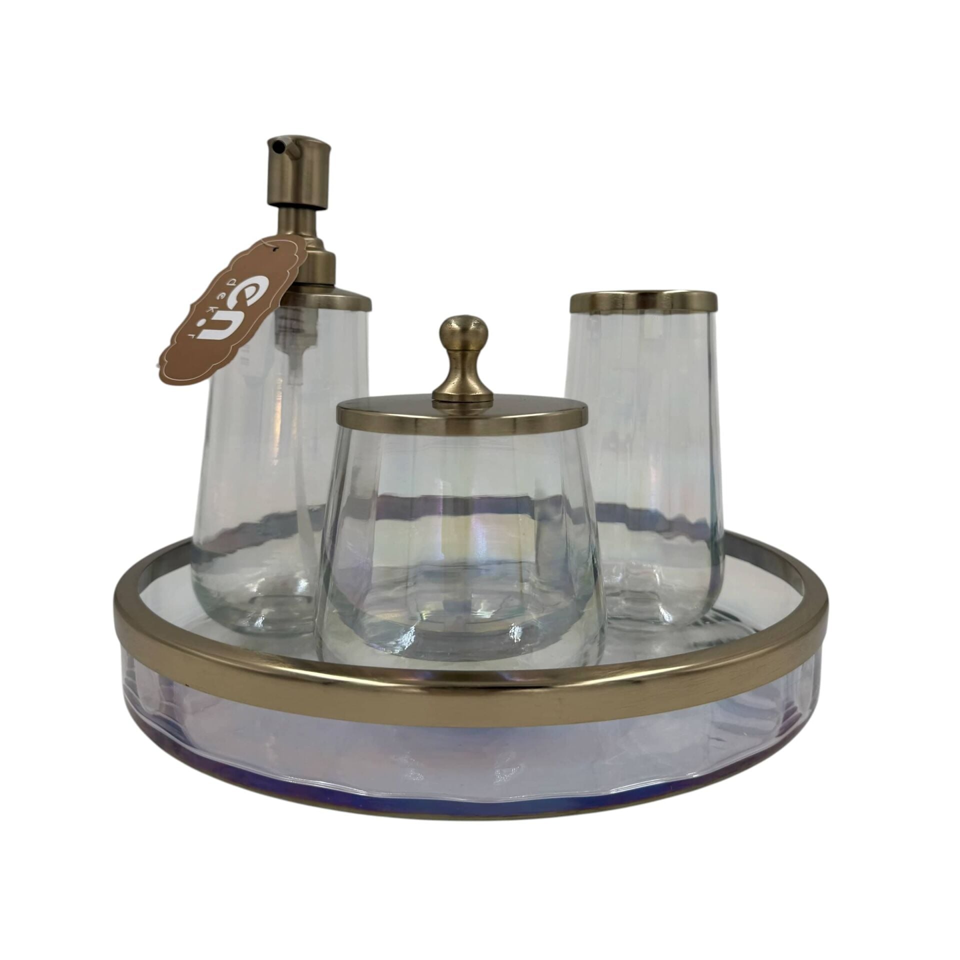 PİRİNÇ BANYO SETİ 4 PARÇA