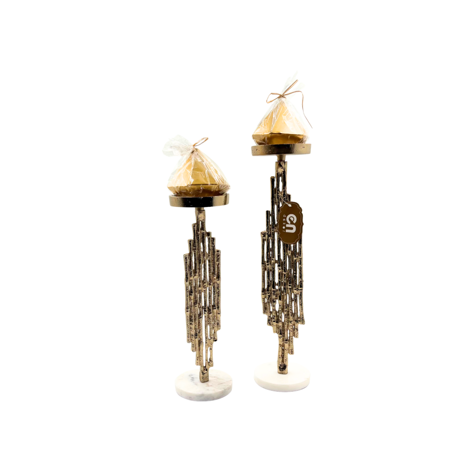 Döküm Bambu Uzun Mumluk