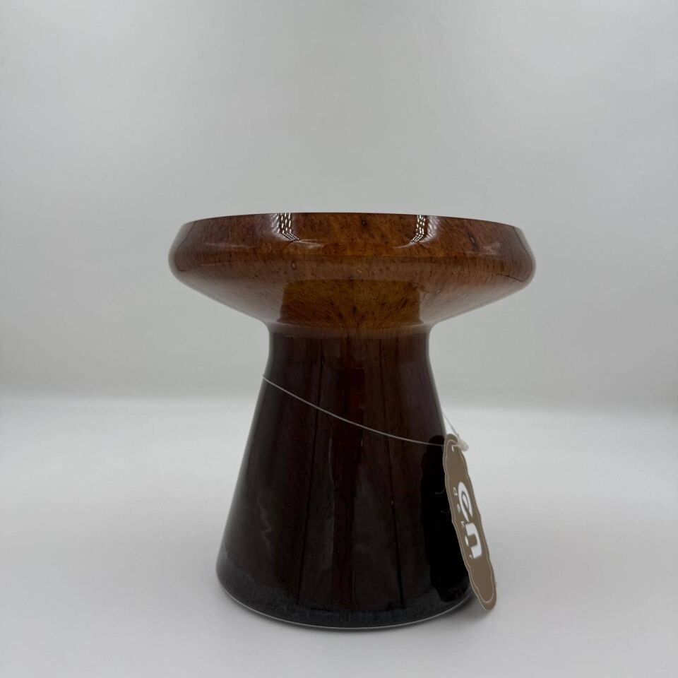 DEKORATİF KAHVERENGİ CAM VAZO KÜÇÜK