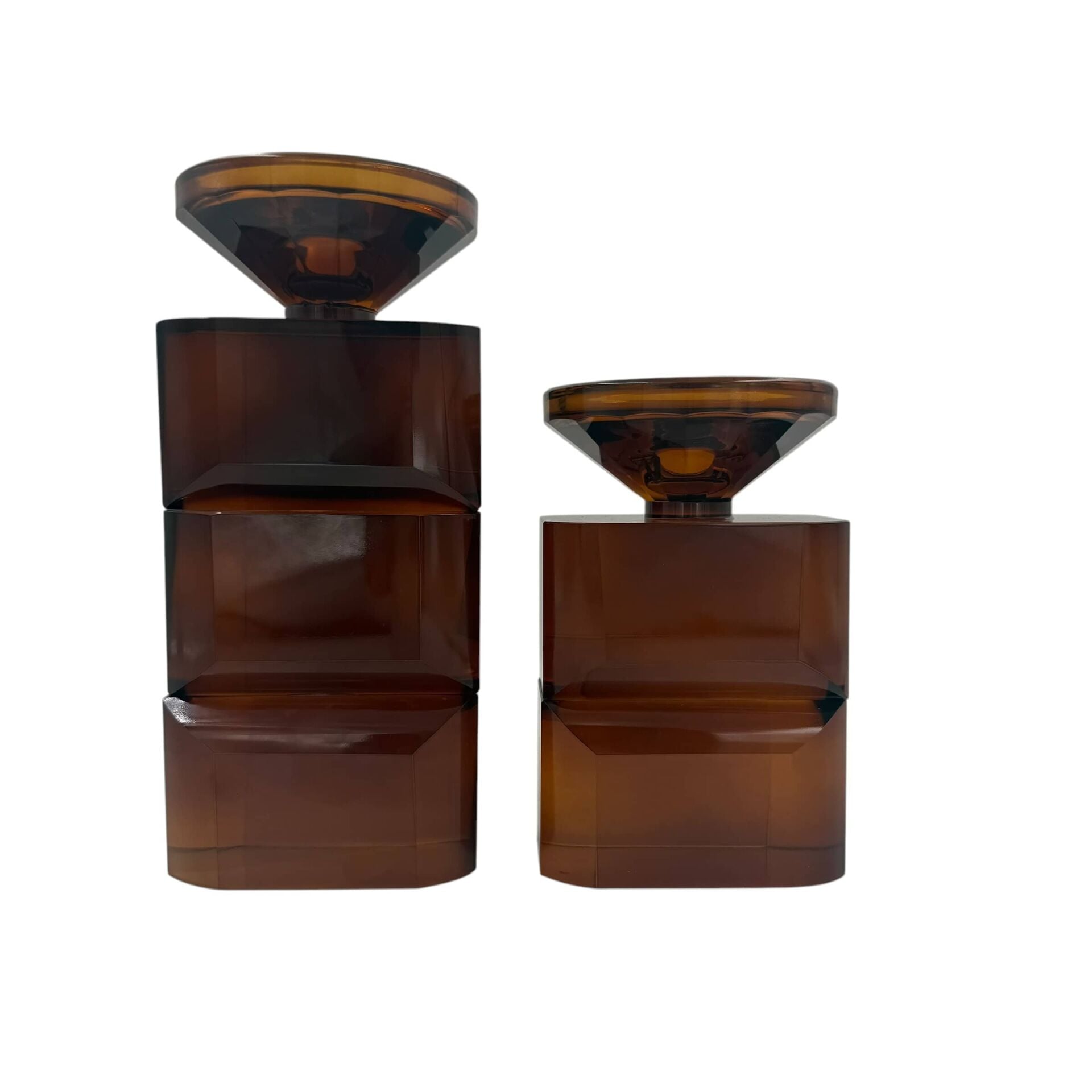 2'li Cam Şamdan Set