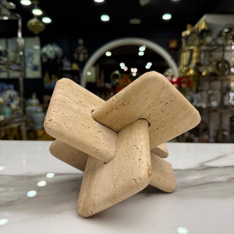 TRAVERTEN MASA ÜSTÜ DEKOR
