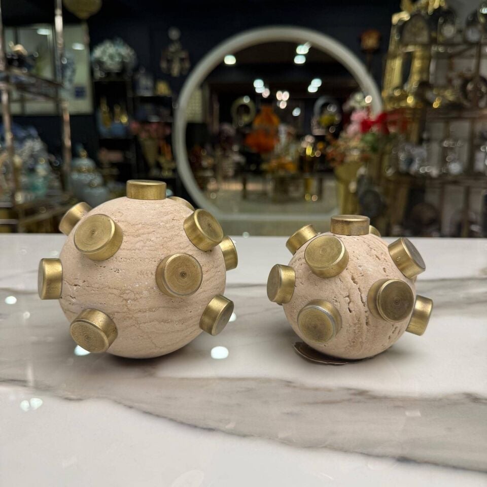 TRAVERTEN DENİZ MAYINI OBJE