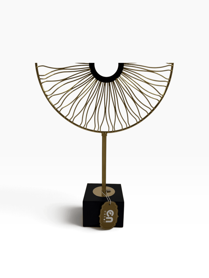 GOLD YUVARLAK METAL DEKORATİF OBJE