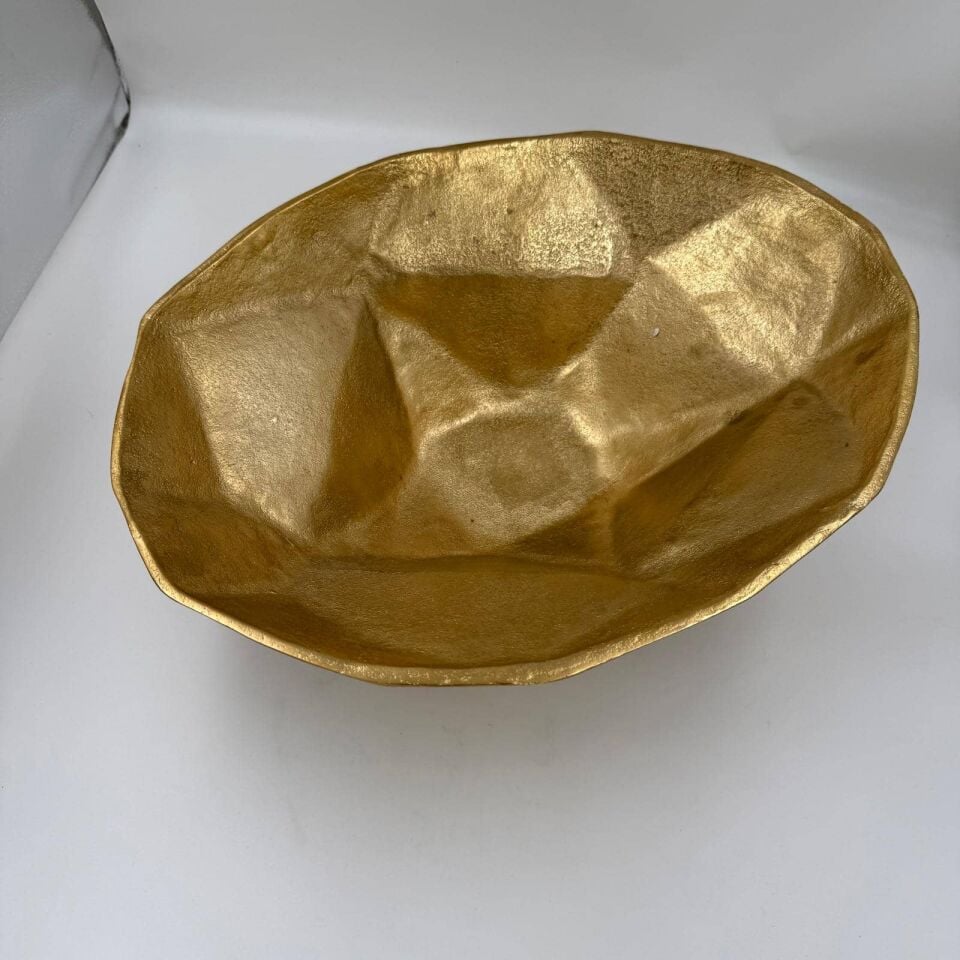 BÜYÜK GOLD DÖKÜM DEKORATİF KASE