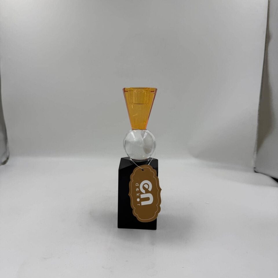 AMBER KRİSTAL CAM DEKORATİF OBJE