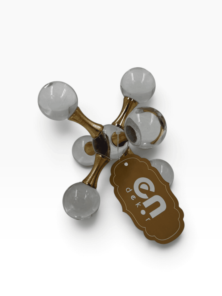 GOLD KRİSTAL KÜRE DEKORATİF OBJE