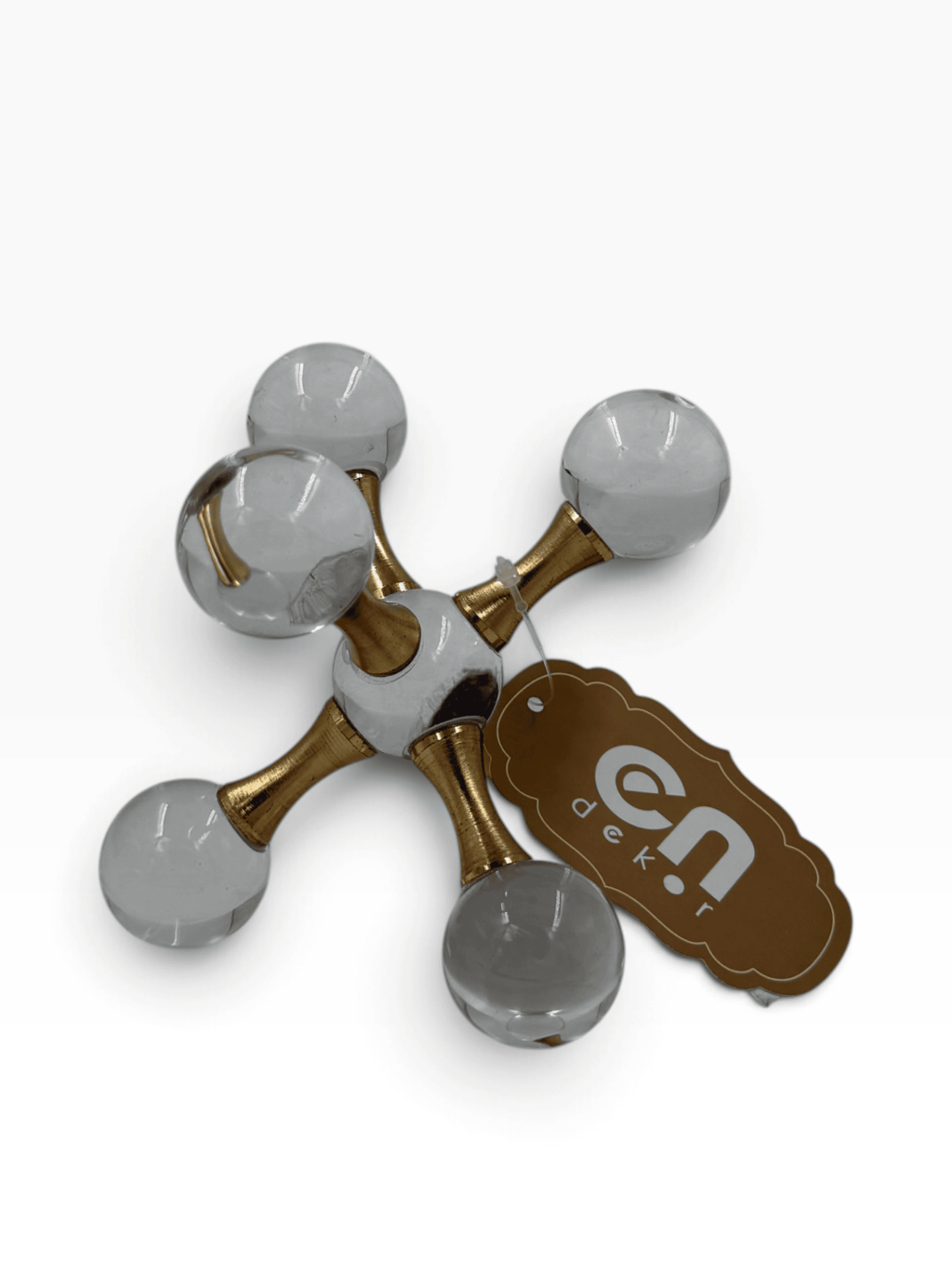 GOLD KRİSTAL KÜRE DEKORATİF OBJE