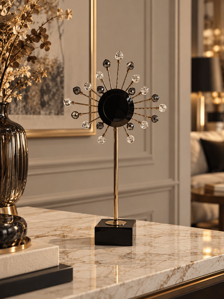 ROSE GOLD KRİSTAL TAŞLI DEKORATİF OBJE