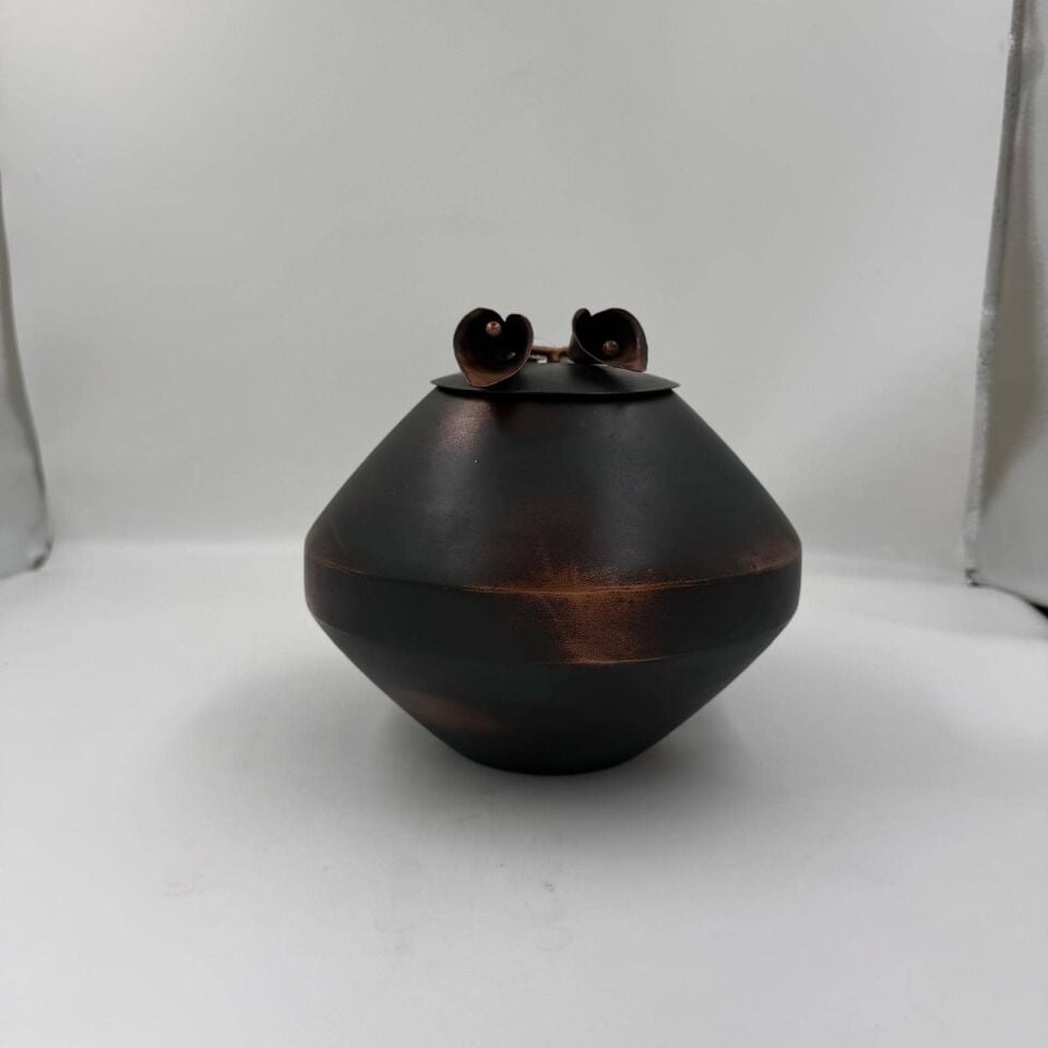 YEŞİL BRONZ SİYAH METAL DEKORATİF KÜP