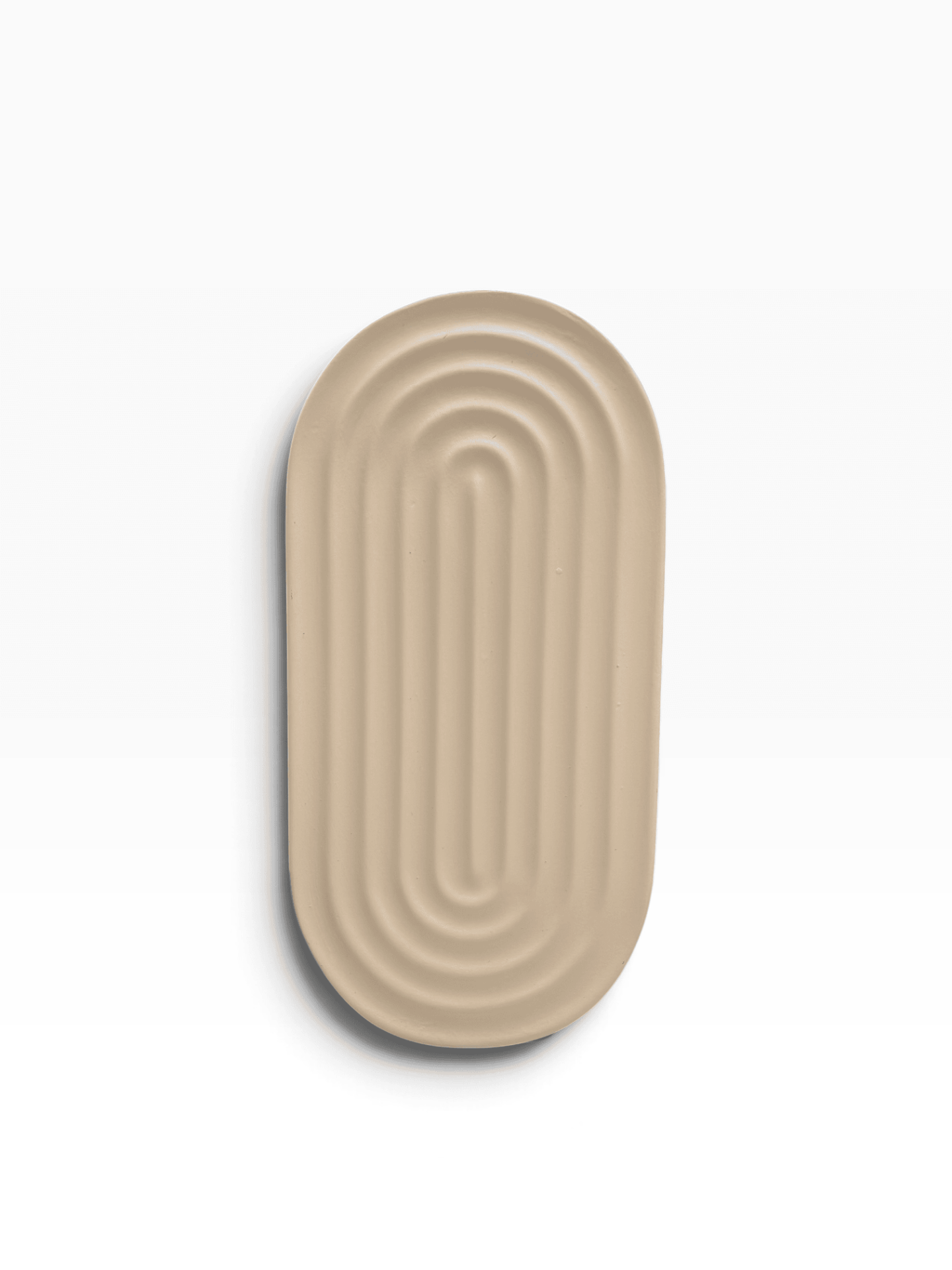 KREM SERAMİK OVAL VAZO