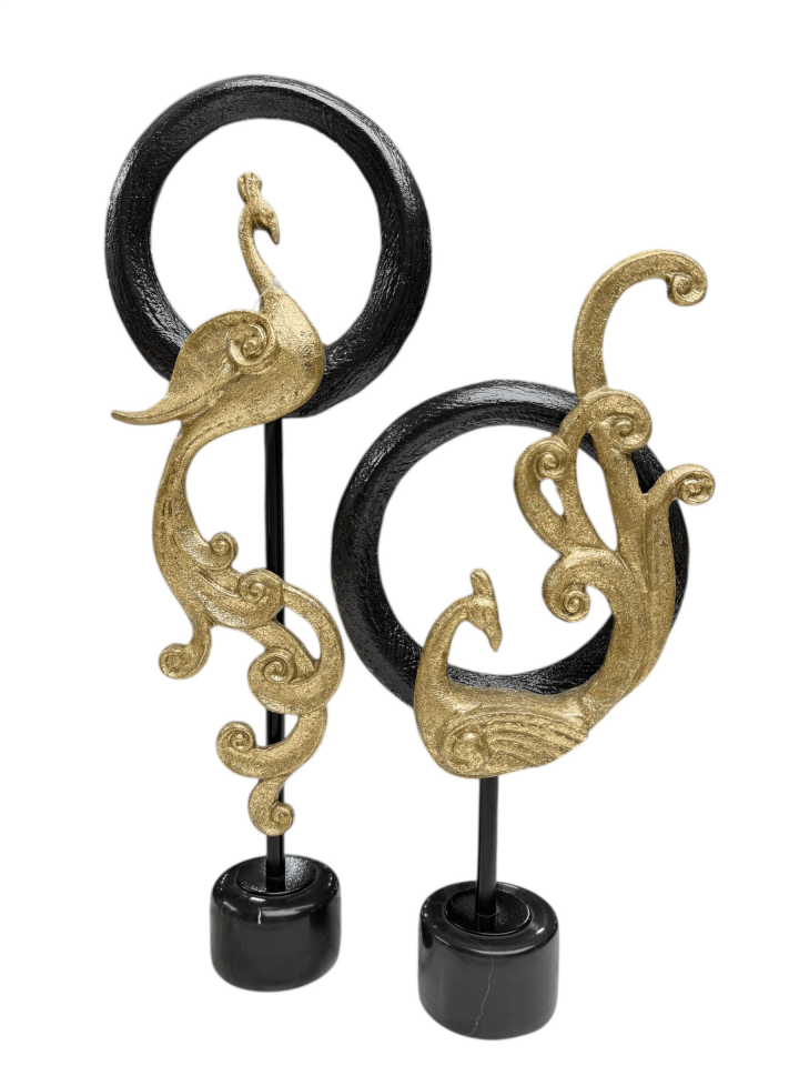 2Lİ MERMER KAİDELİ KUŞ DEKOR