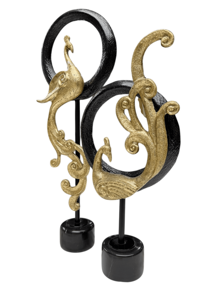 2Lİ MERMER KAİDELİ KUŞ DEKOR