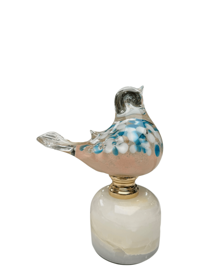 2Lİ MERMER CAM KUŞ DEKOR