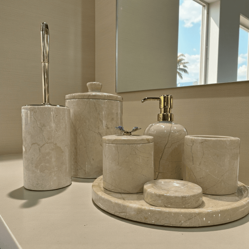 MERMER BANYO SETİ 7 PARÇA