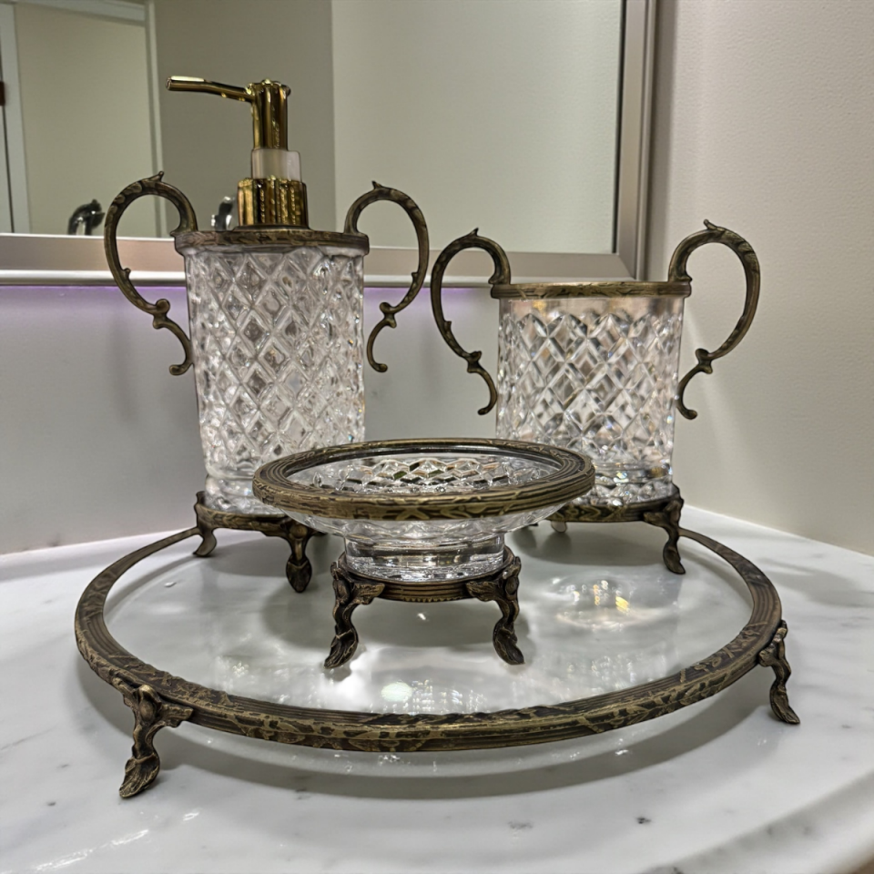 ANTİK BANYO SETİ 4 PARÇA