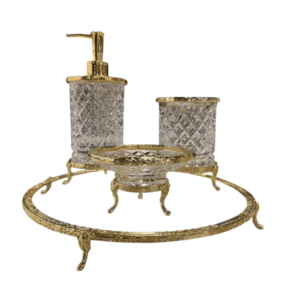 GOLD BANYO SETİ 4 PARÇA