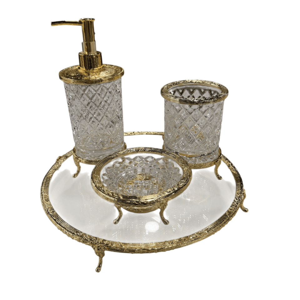 GOLD BANYO SETİ 4 PARÇA