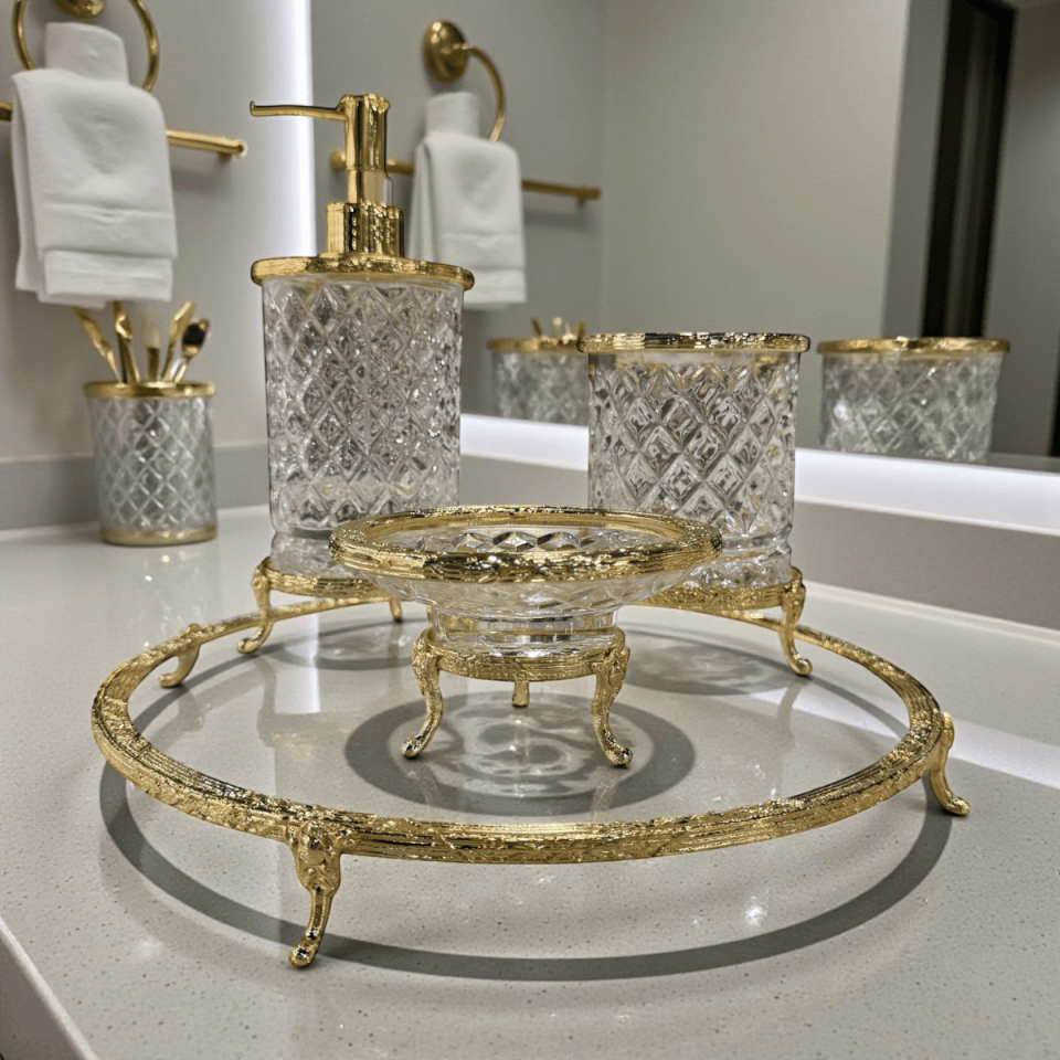 GOLD BANYO SETİ 4 PARÇA