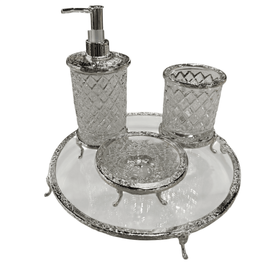 GÜMÜŞ BANYO SETİ 4 PARÇA