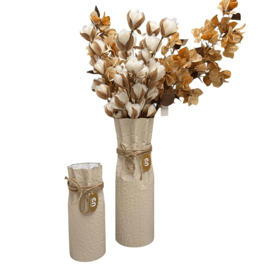 2 Lİ KIVRIMLI BOHEM VAZO