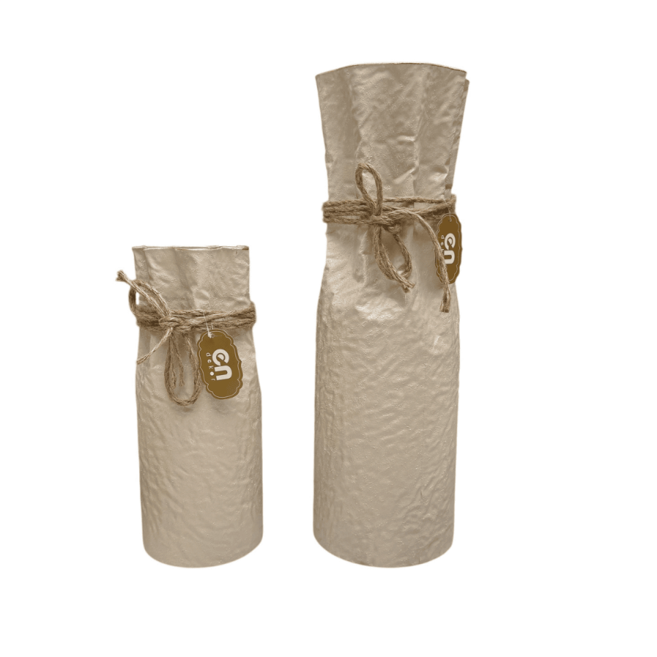 2 Lİ KIVRIMLI BOHEM VAZO