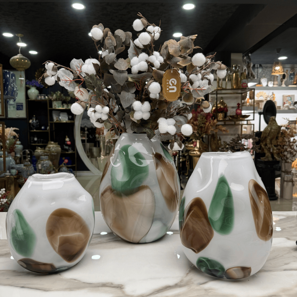 BÜYÜK RENKLİ CAM VAZO