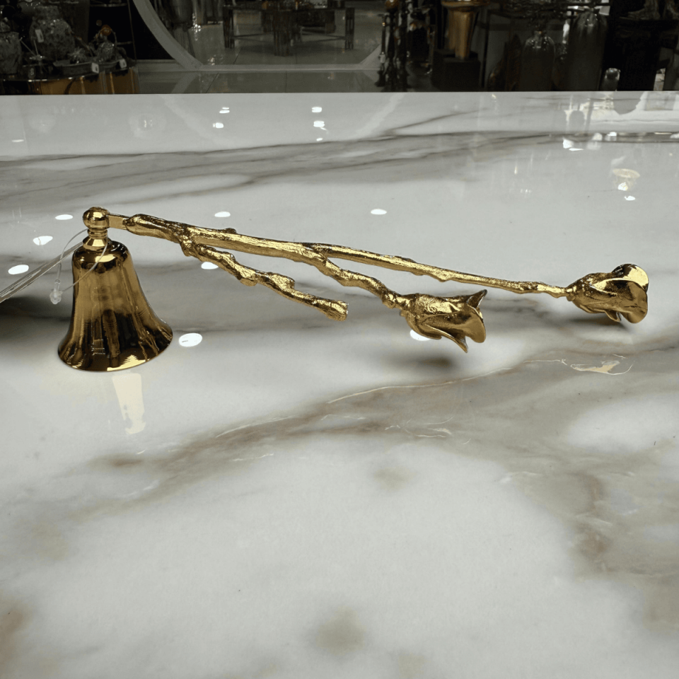 GOLD GÜLLÜ MUM SÖNDÜRÜCÜ