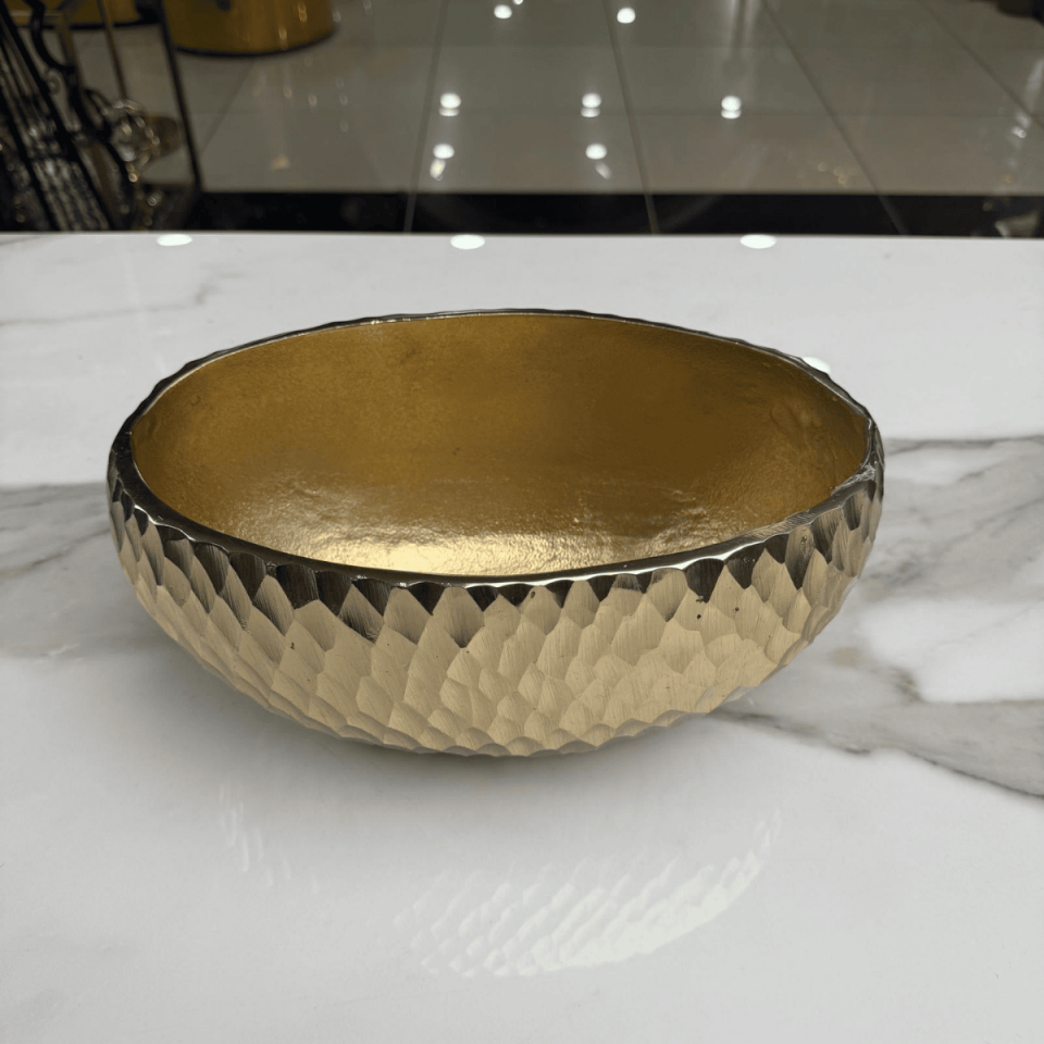 GOLD DÖKÜM DEKORATİF KASE