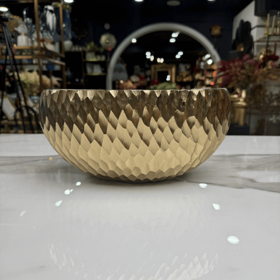 GOLD DÖKÜM DEKORATİF KASE