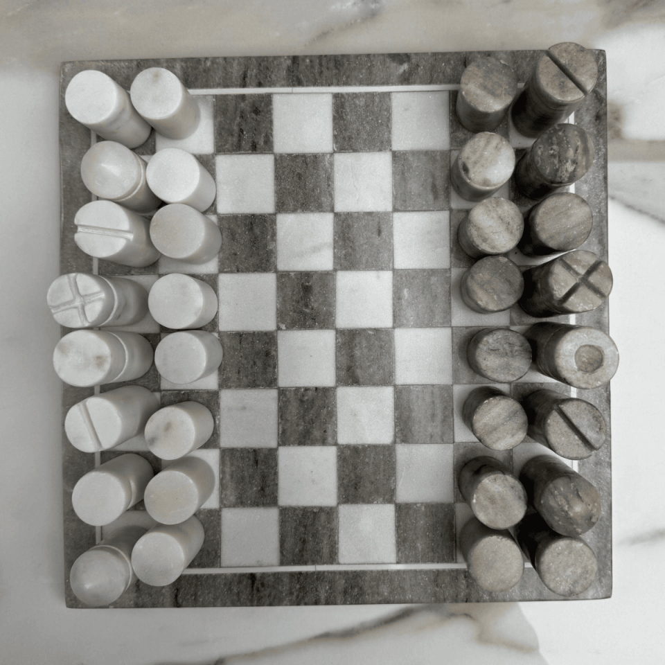 MERMER BEYAZ BEJ SATRANÇ