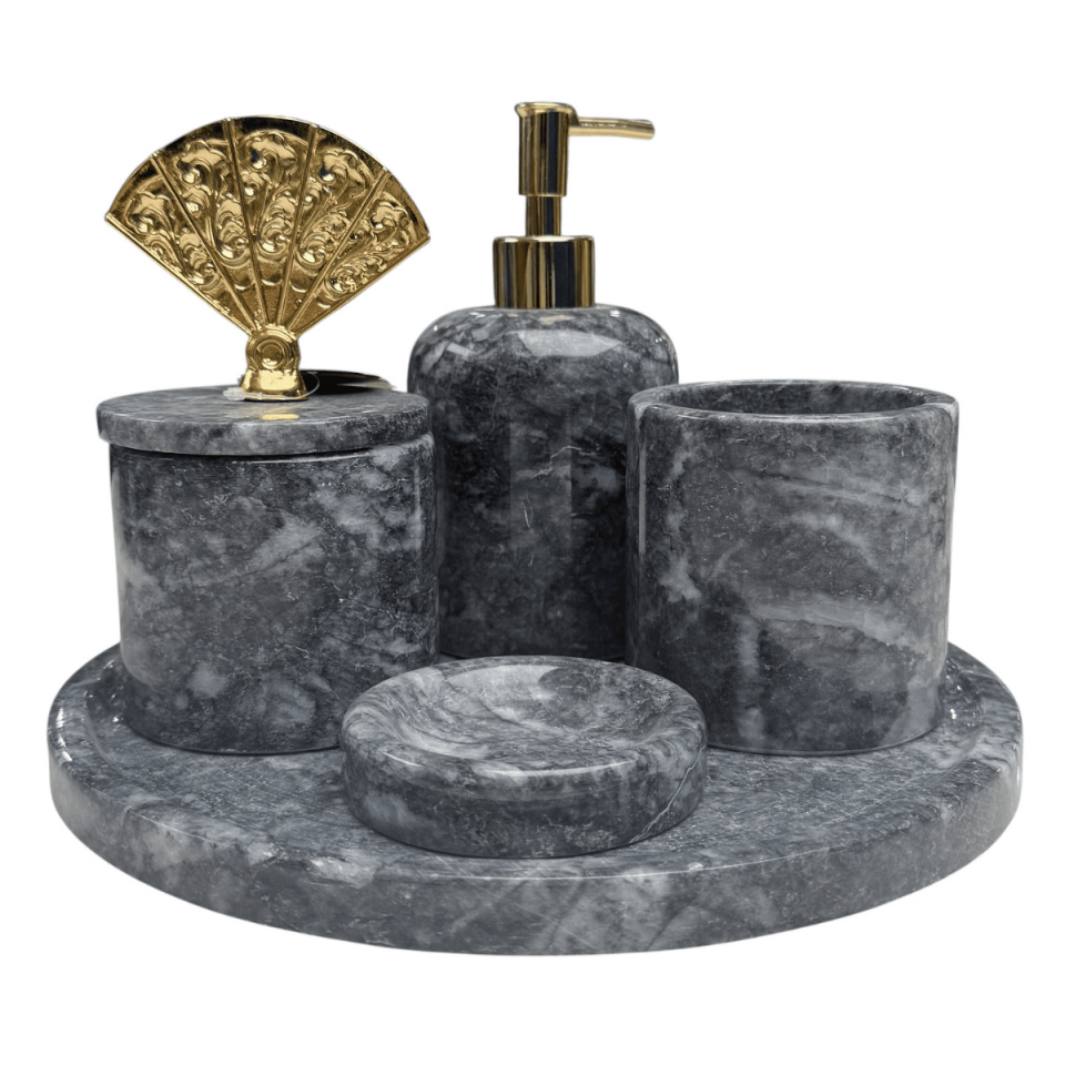 BURSA SİYAHI BANYO SETİ 7 PARÇA