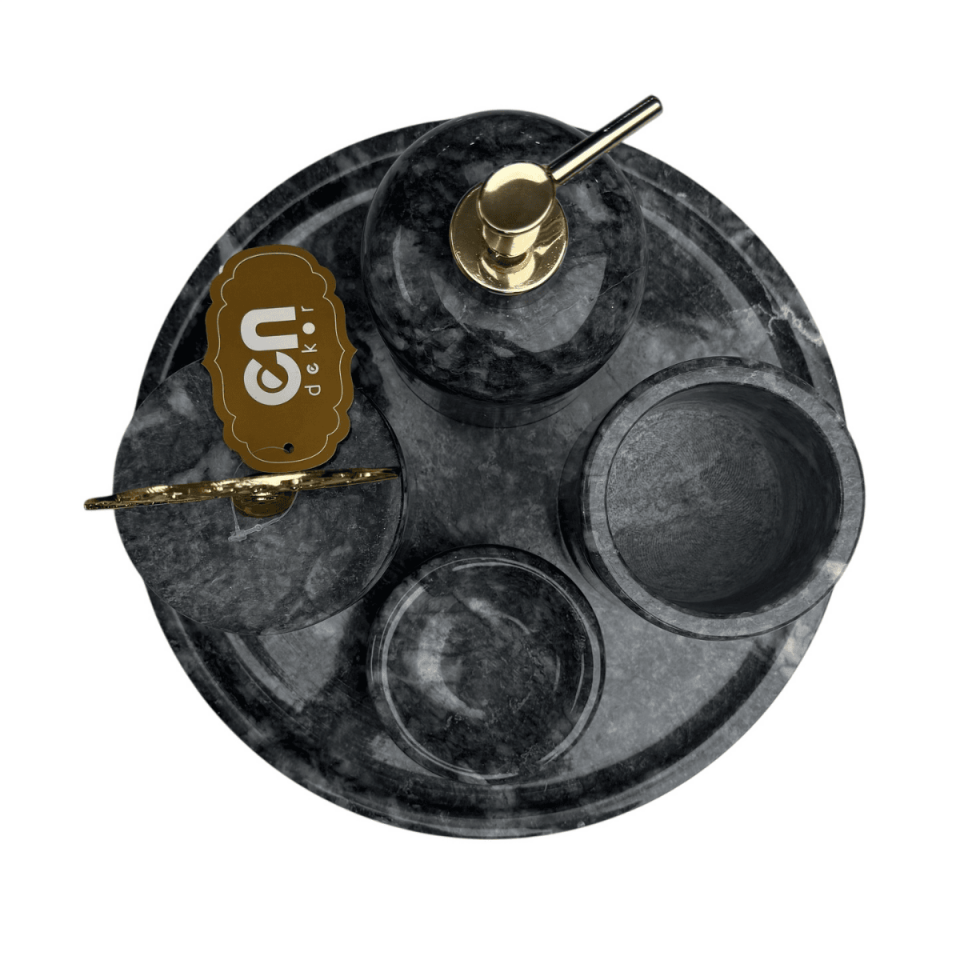 BURSA SİYAHI BANYO SETİ 7 PARÇA