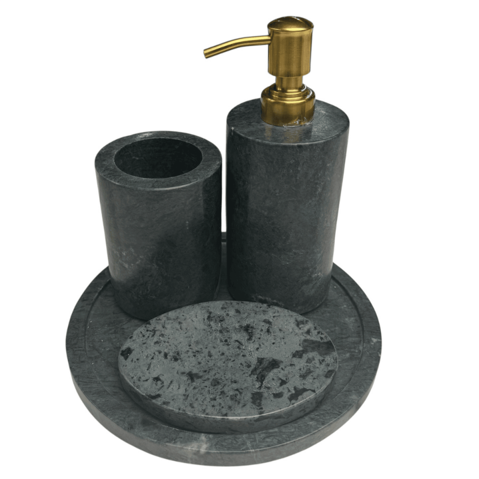 İTHAL 4 PARÇA MERMER BANYO SETİ