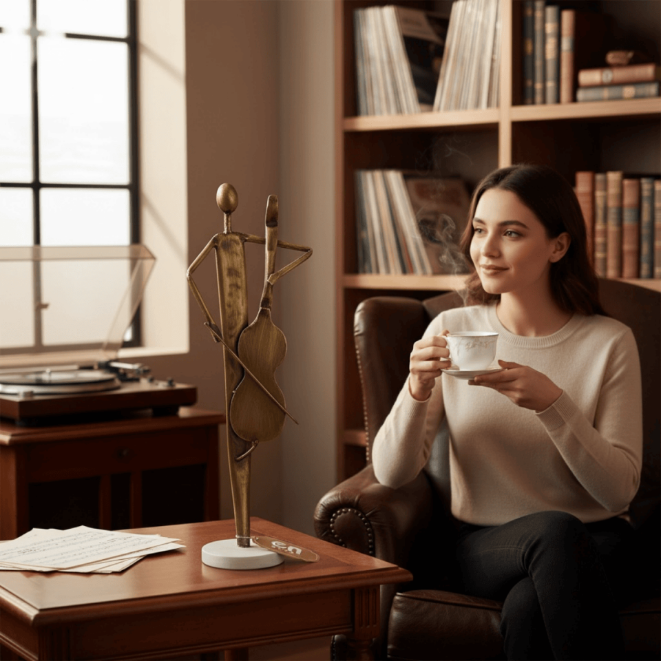 ÇELLO ÇALAN İNSAN