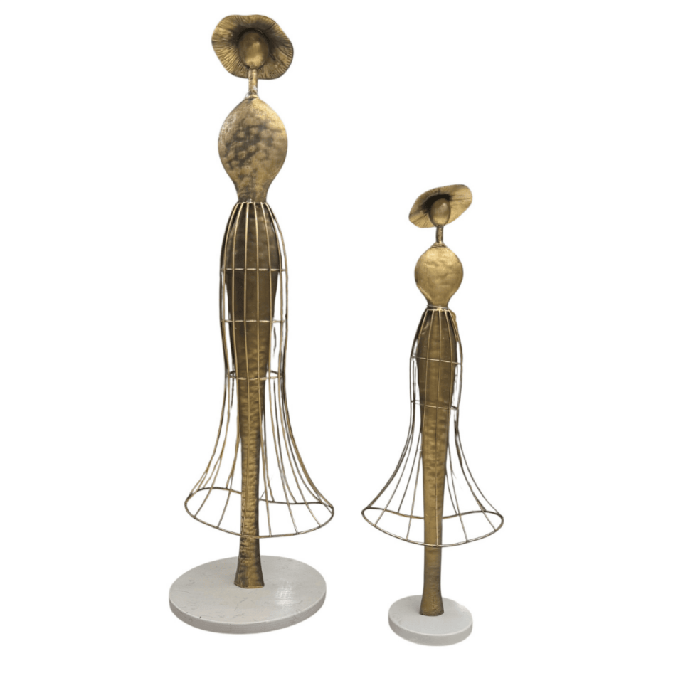 2Lİ METAL KADIN HEYKEL