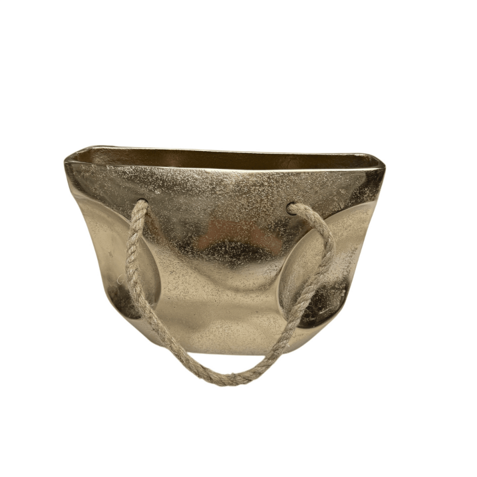 GOLD DÖKÜM ÇANTA VAZO