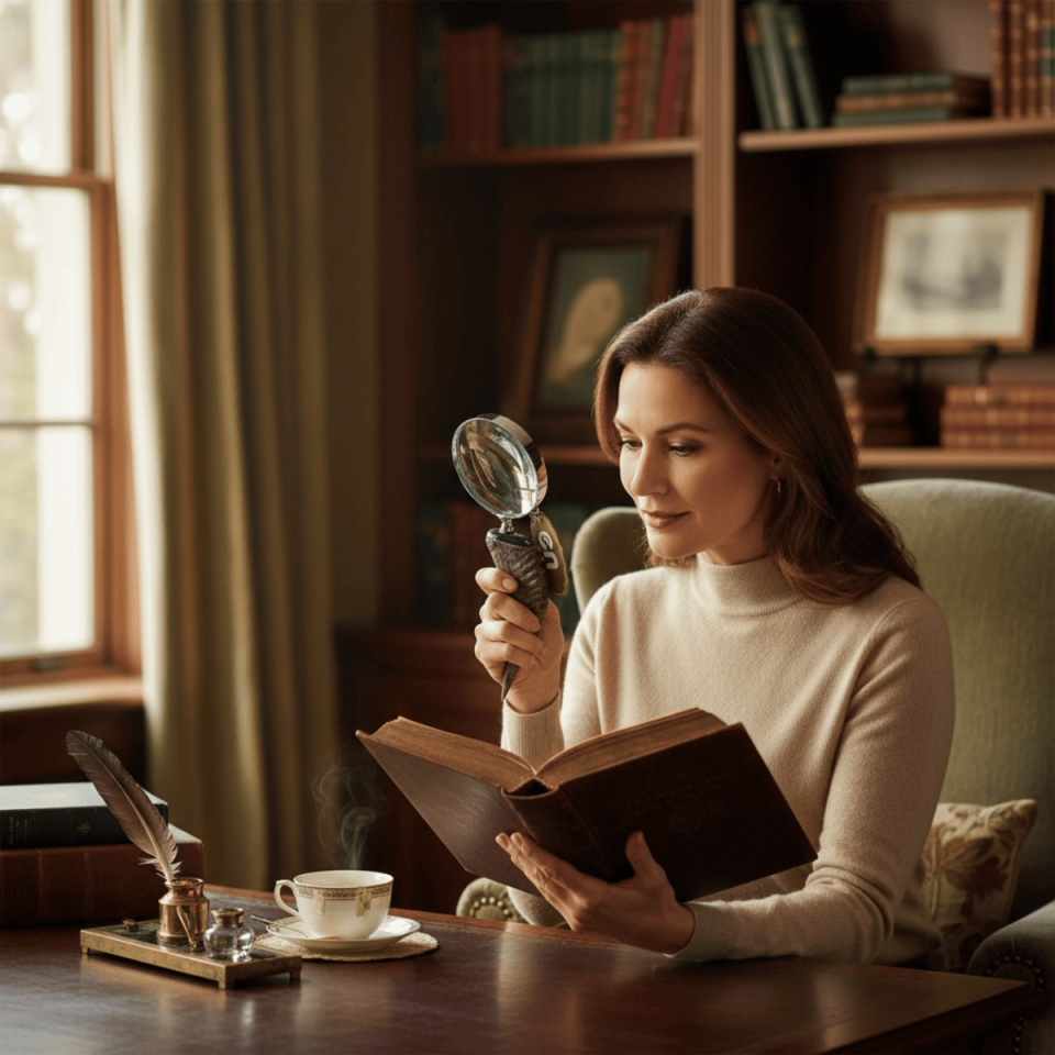 GÜMÜŞ BOYNUZ BÜYÜTEÇ