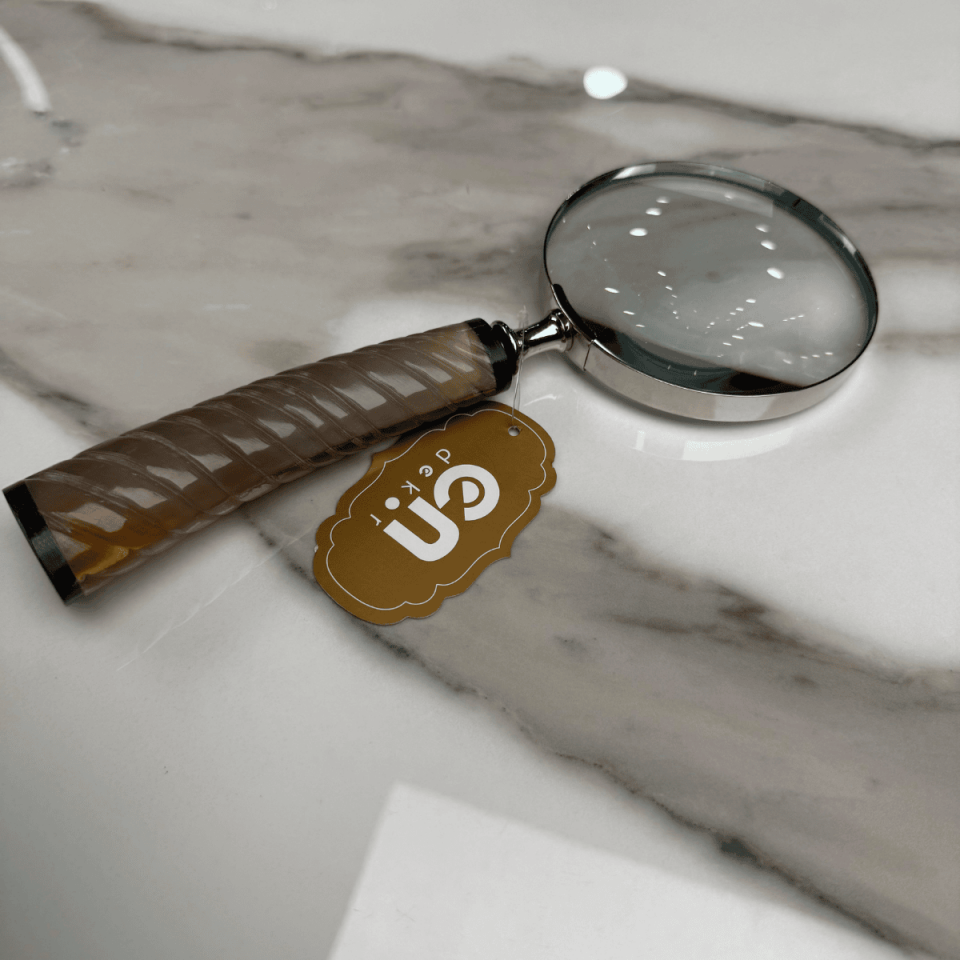 GÜMÜŞ KAHVE BÜYÜTEÇ