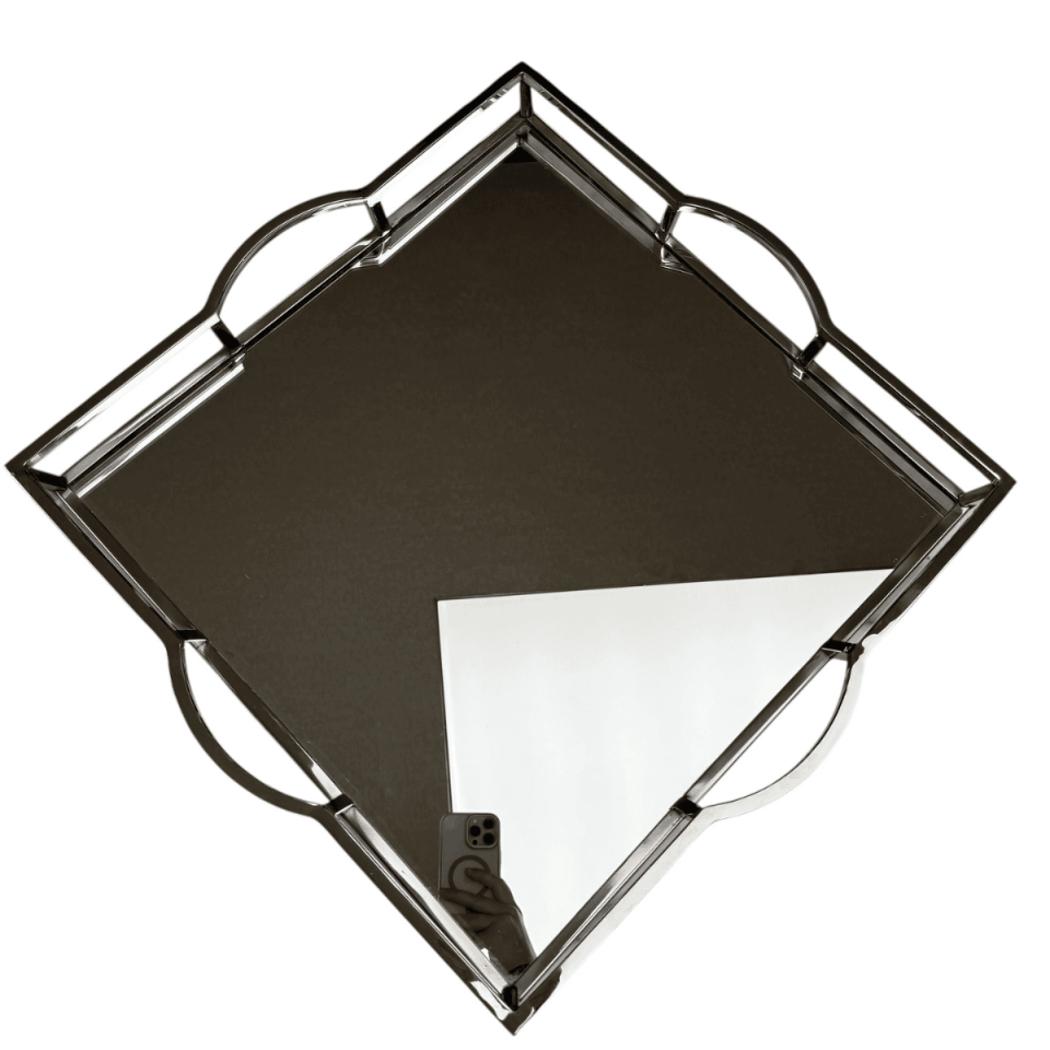 SİLVER DEKORATİF TEPSİ