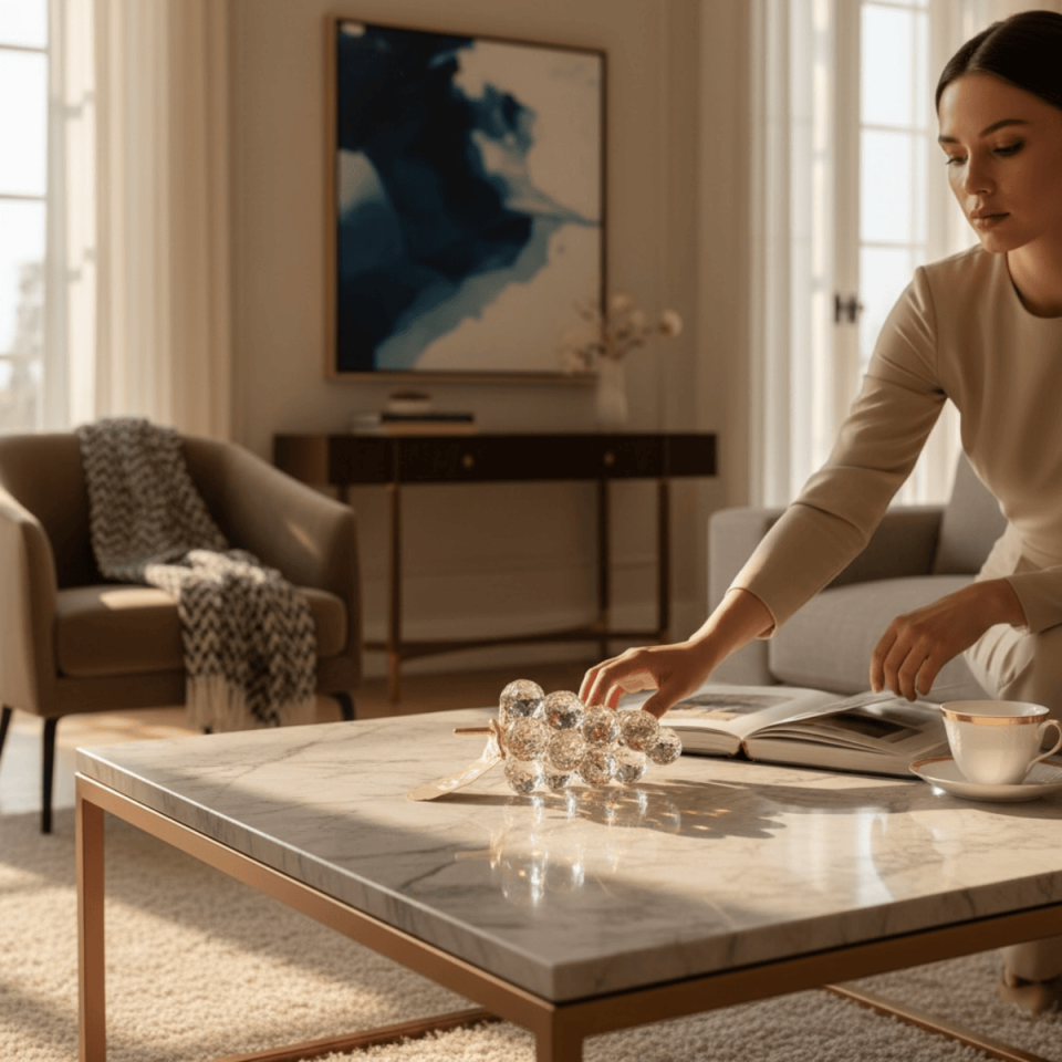 BÜYÜK CAM AMBER ÜZÜM OBJE